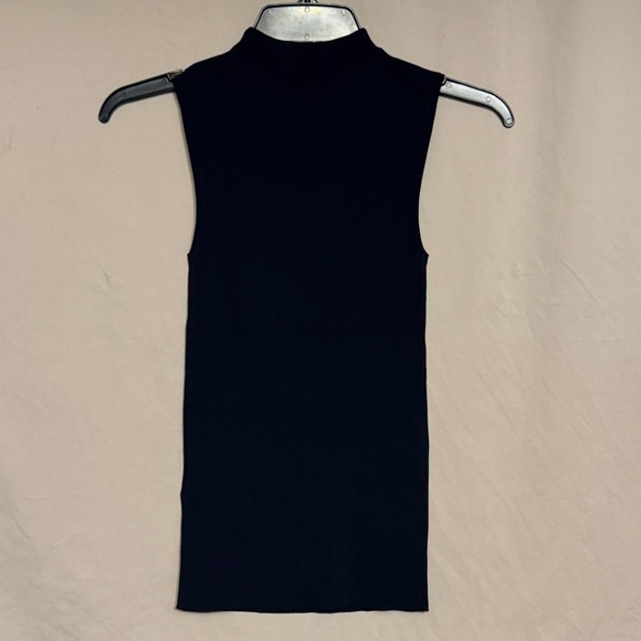 Boss Hugo Boss Ribbed Knit Top, Size XS, Color Navy Blue - Picture 7 of 10